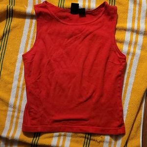 Red tank top
